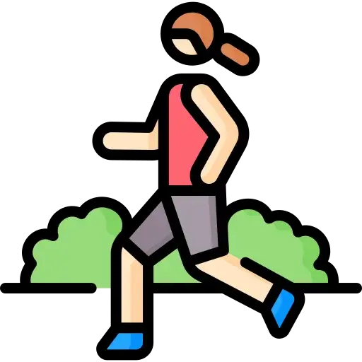 Jogging track surrounded by green spaces at Ruby One Crest